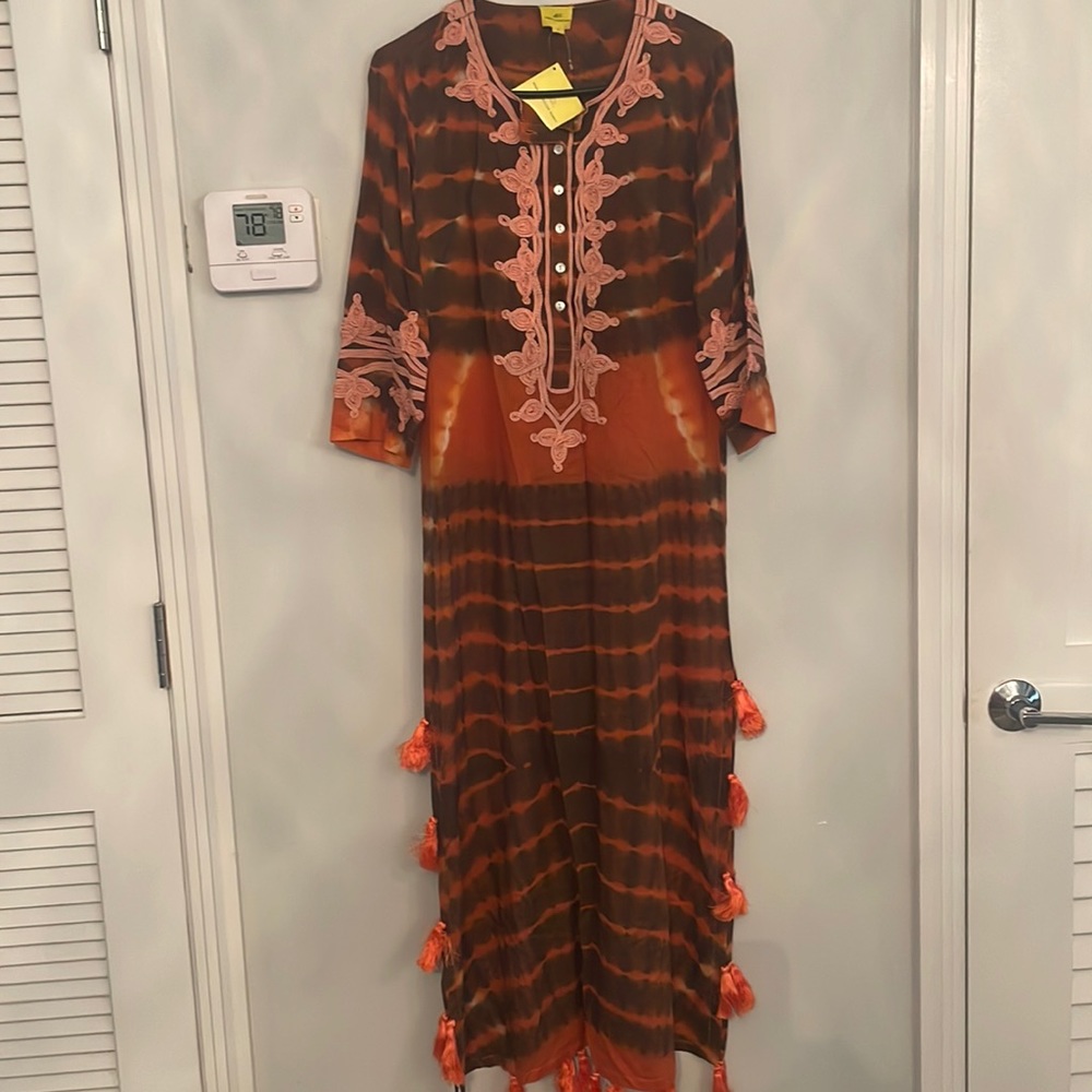 Long Kurta with tassel trim
